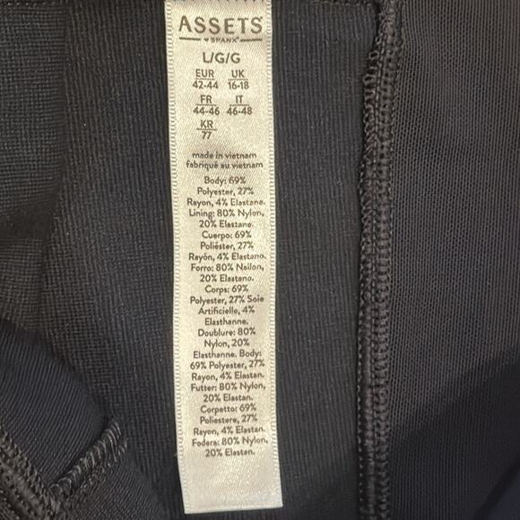 Assets by SPANX Women's Ponte Structured Leggings Black Size L - Picture 9 of 10